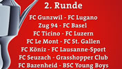 Die Cuppaarungen der 2. Runde