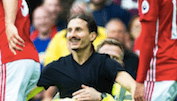Zlatan trifft seinen Doppelgänger auf dem Platz