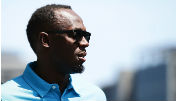 Usain Bolt im März zum Probetraining beim BVB