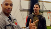 Zlatan erklärt Thierry die Welt in Manchester