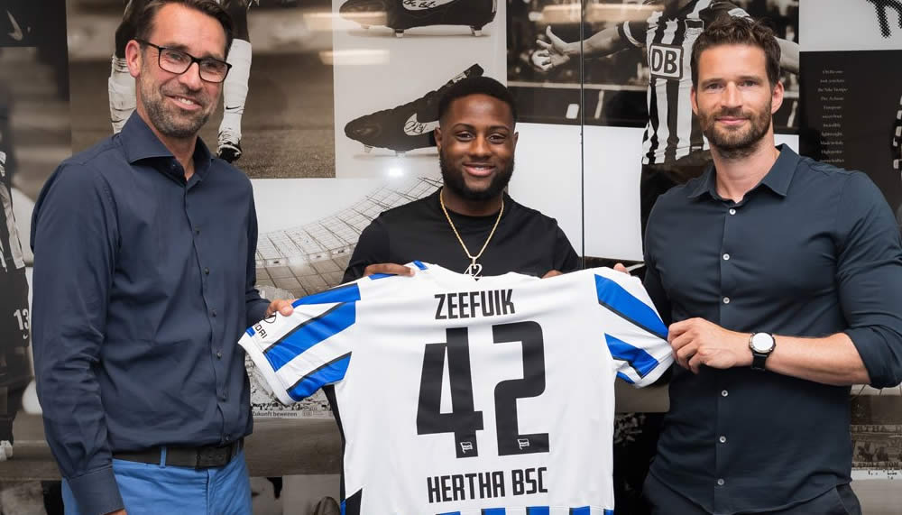 Hertha nimmt Deyovaisio Zeefuik unter Vertrag