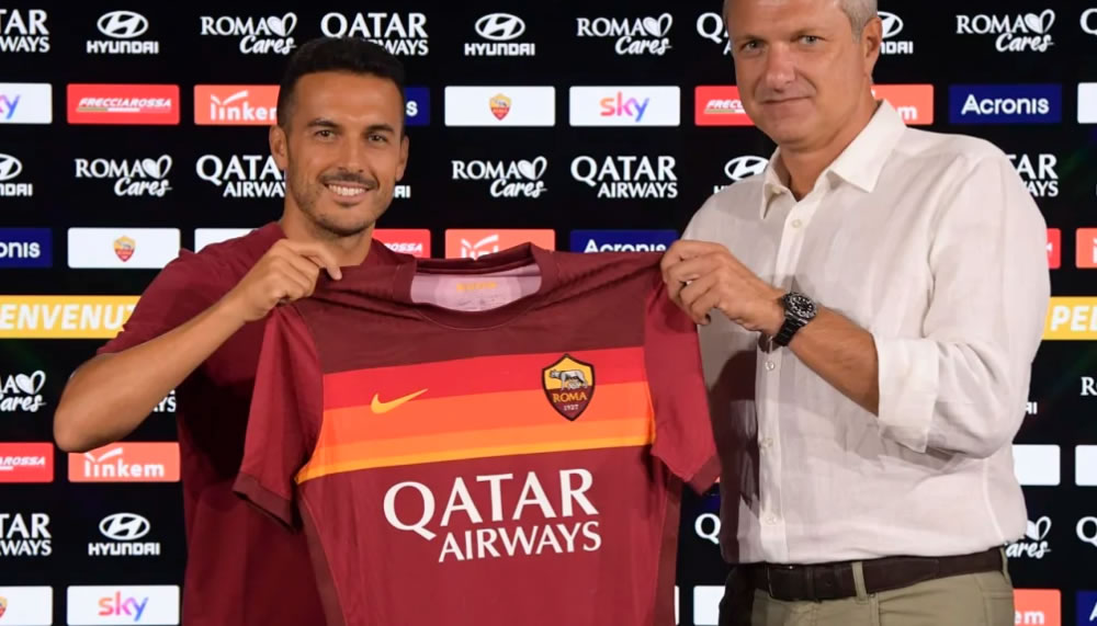 Die AS Roma bestätigt den Zuzug von Pedro