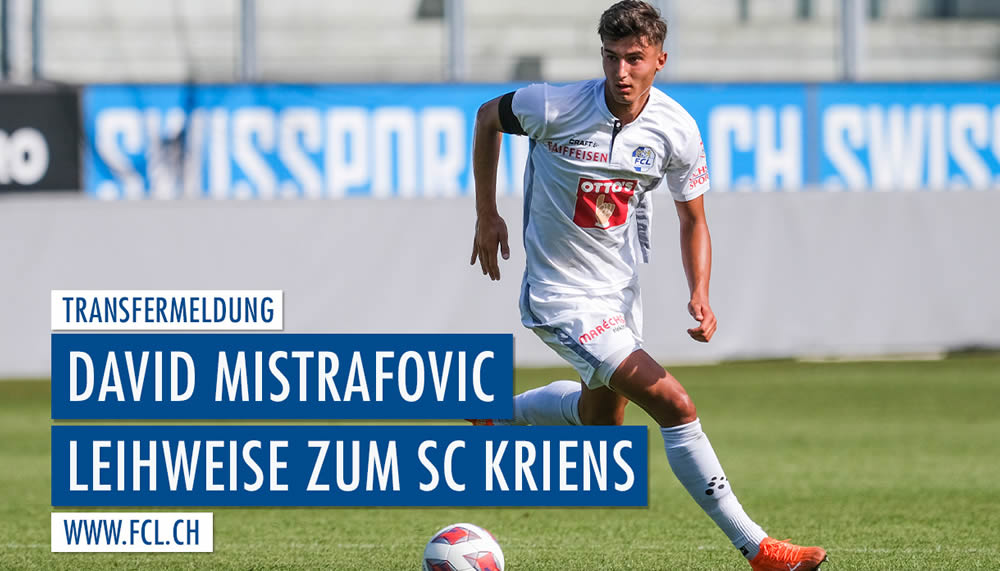 Der FC Luzern verleiht Eigengewächs David Mistrafovic
