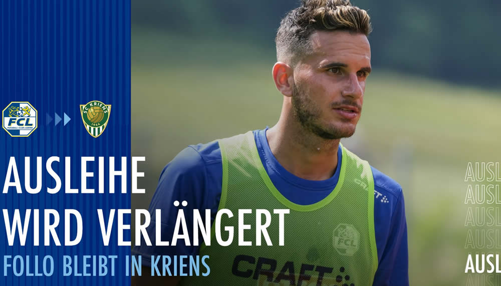 Luzern verleiht Daniel Follonier ein weiteres Jahr