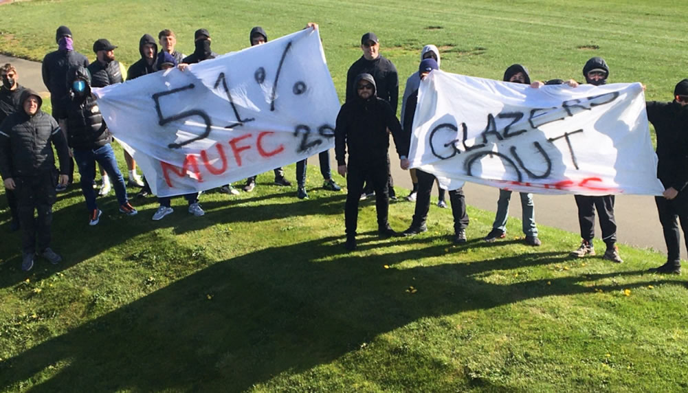 ManUtd-Fans protestieren auf Trainingsgelände gegen Klubbesitzer Glazer
