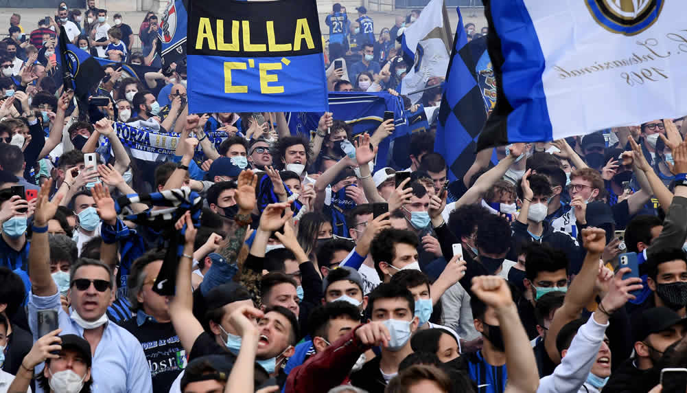 So wild feiern Inter-Fans den Scudetto