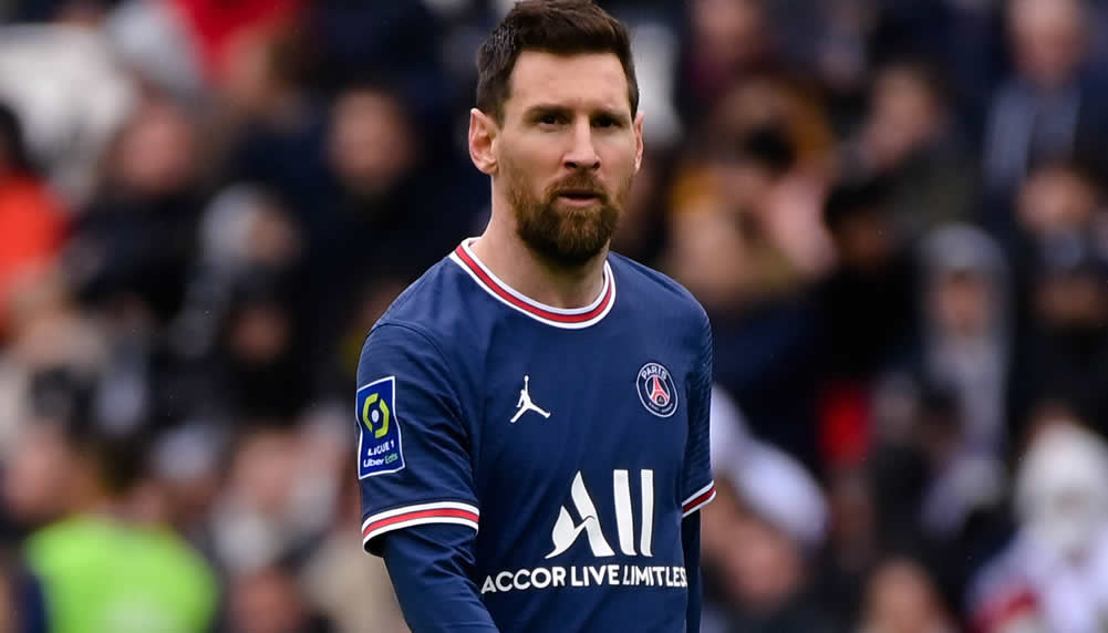 Messi vor dem Absprung