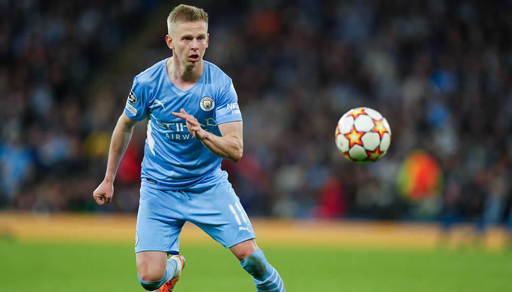 Oleksandr Zinchenko im Anflug auf den FC Arsenal