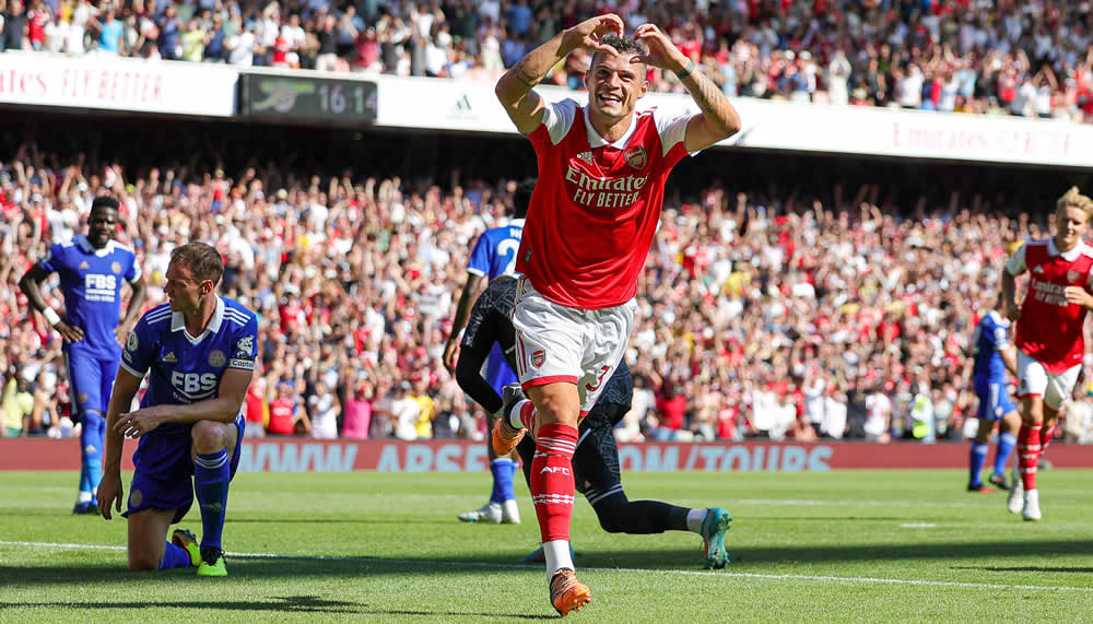 Im Video: Granit Xhaka schiebt für Arsenal ein