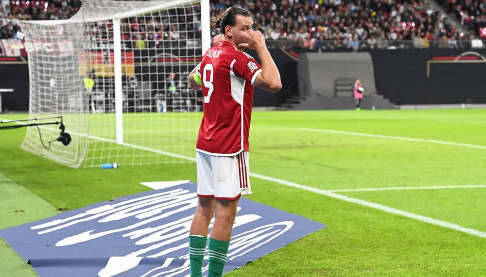 Im Video: FCB-Stürmer Adam Szalai trifft per Hacke gegen Deutschland