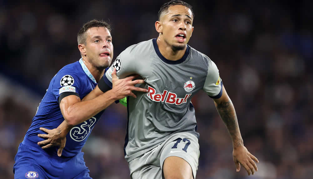 Noah Okafor ist nicht aufzuhalten und trifft auch an der Stamford Bridge