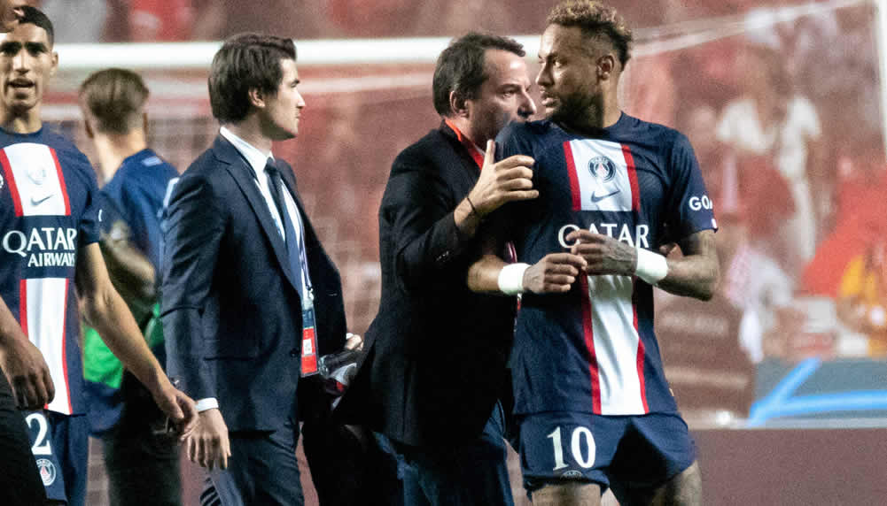 Neymar dreht beim 1:1 von PSG bei Benfica wieder einmal durch