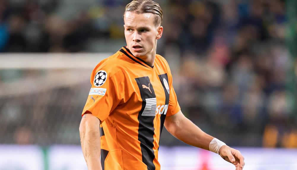 Arsenal gibt Angebot für Ukraine-Stürmer Mykhaylo Mudryk ab