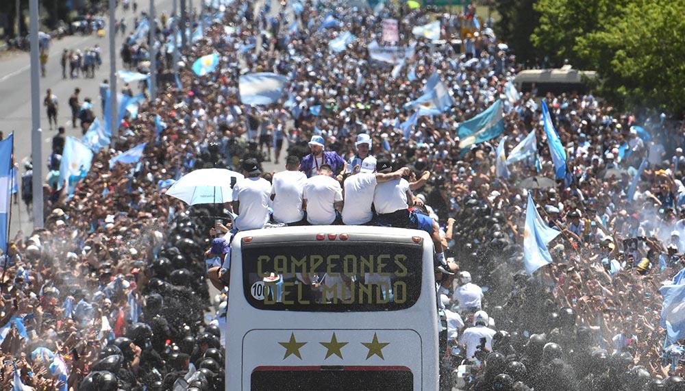 Aufnahmen veröffentlicht: So wild feierten die Argentinier den WM-Erfolg