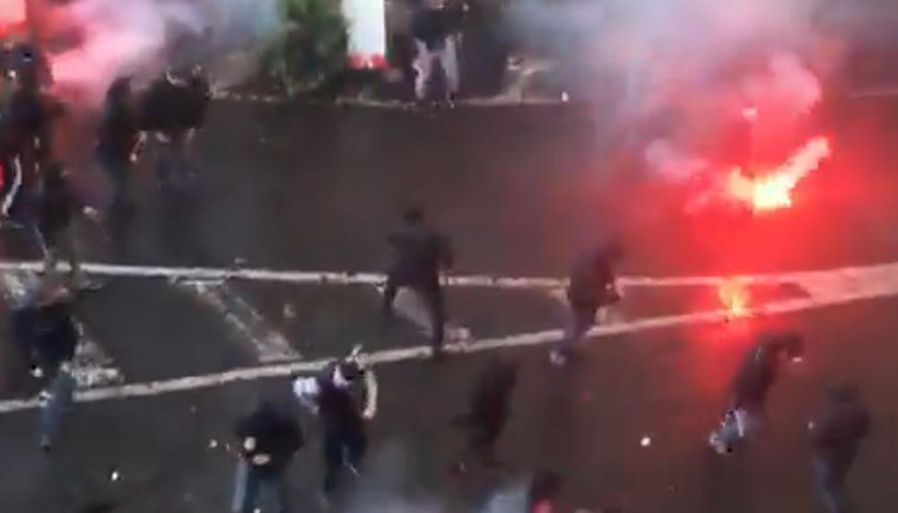 Eintracht- und Atalanta-Hooligans attackieren Polizei in Neapel