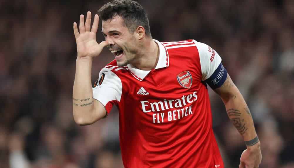 Granit Xhaka trifft für Arsenal, aber scheidet aus