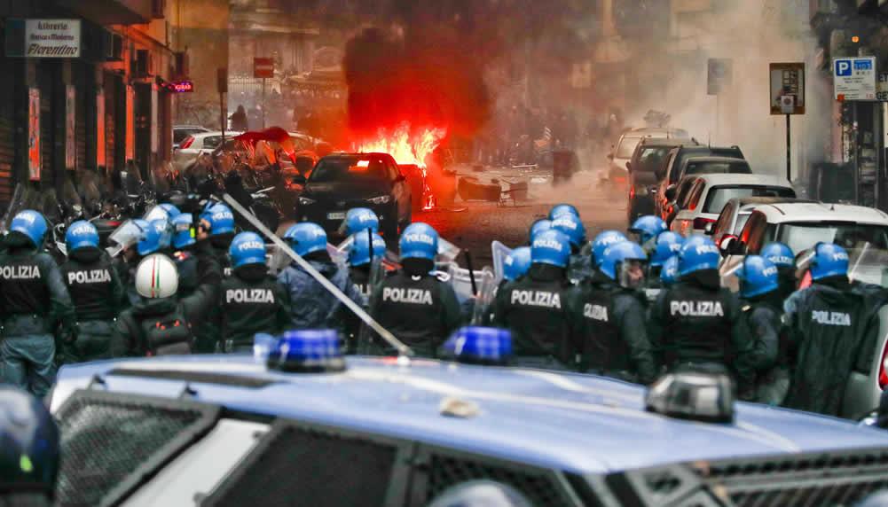 8 Festnahmen nach Krawallen in Neapel