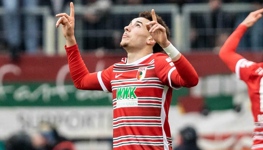Im Video: Ruben Vargas schiesst sehenswert für Augsburg ein