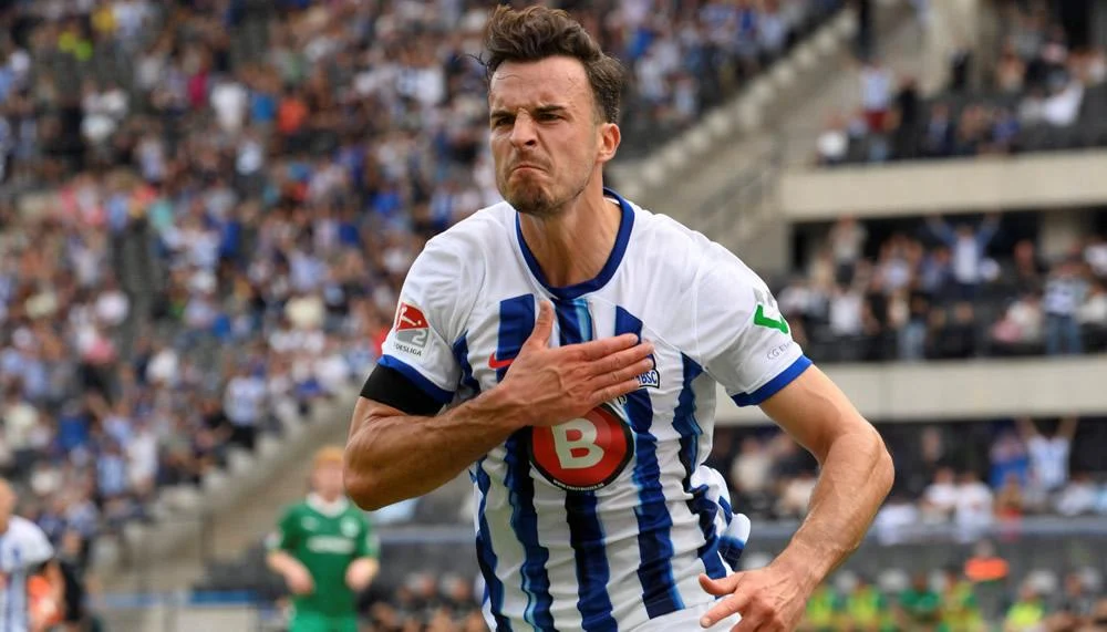Im Video: Hertha-Stürmer Haris Tabakovic überragt mit Doublette