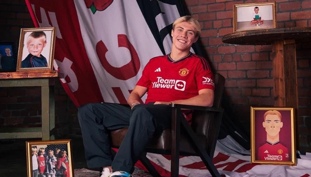 Manchester United stellt Rasmus Höjlund vor