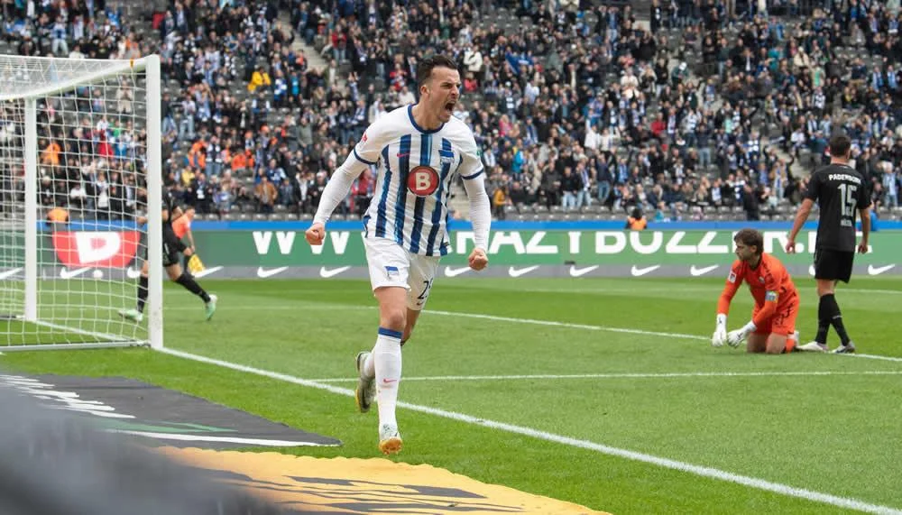 Im Video: Hertha-Stürmer Haris Tabakovic glänzt wieder mit Doublette