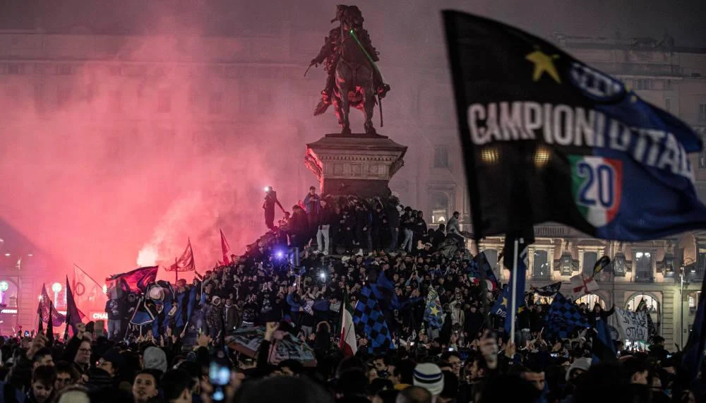 Inter Mailand feiert Riesenparty in Mailand