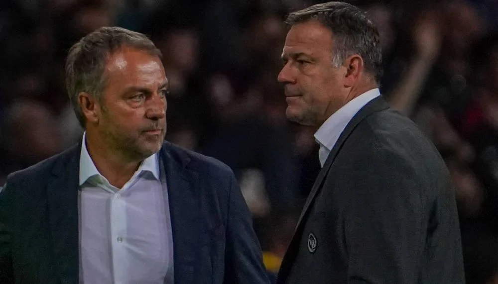 Verkehrte Welt: Patrick Rahmen sieht Gutes, Hansi Flick Verbesserungswürdiges