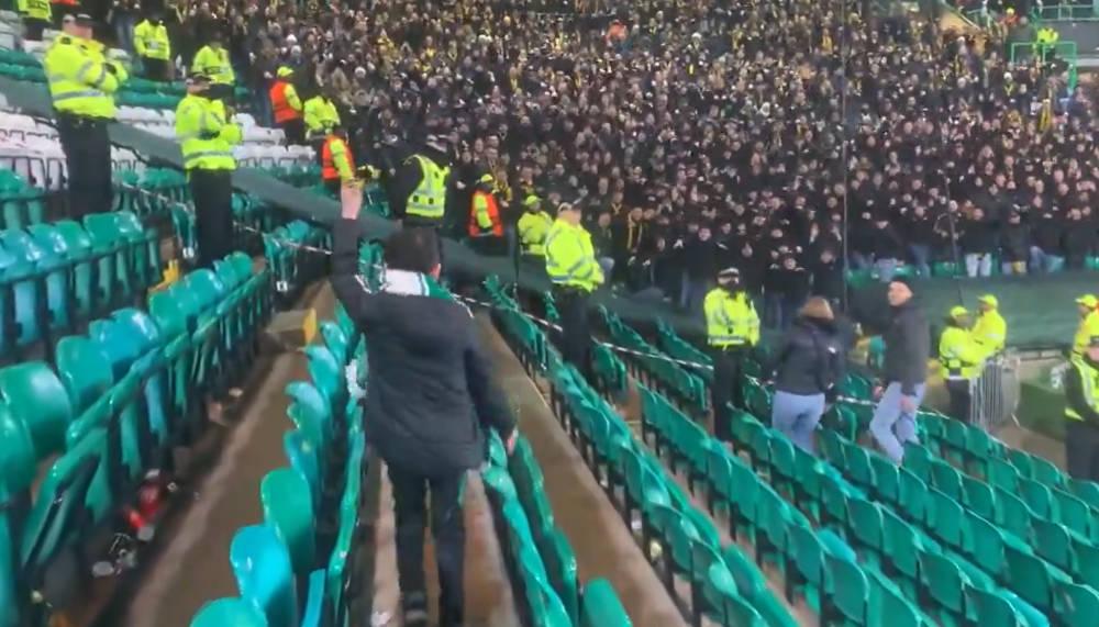 YB-Fans werden von Schotten nach Aktion im Celtic-Park gefeiert