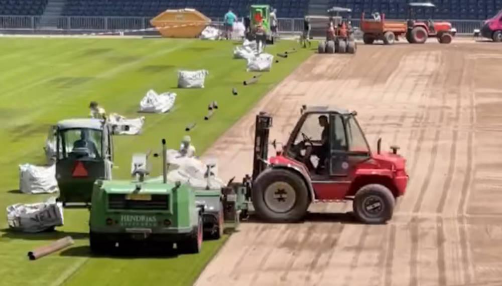 YB erhält neuen Naturrasen im Stadion Wankdorf