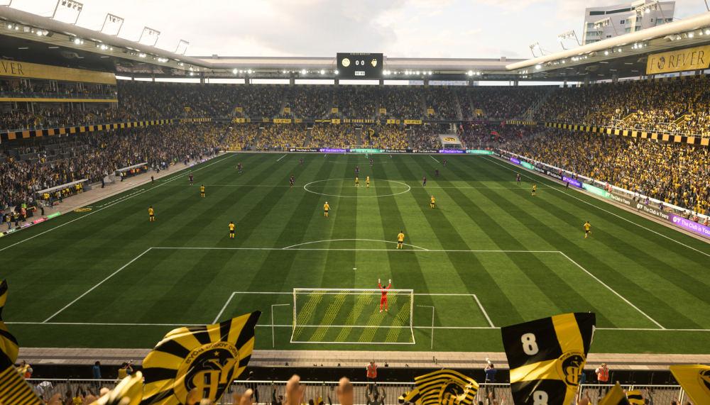 YB feiert die Aufnahme des Wankdorf in EA FC 26
