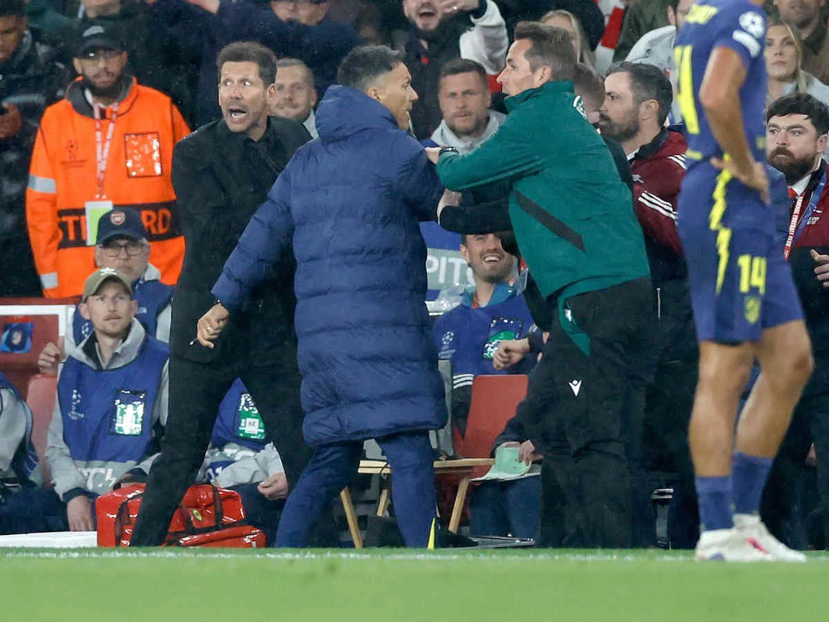 Atlético-Coach Diego Simeone hat gegen Arsenal seinen Ex-Boss attackiert
